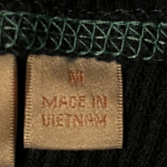 GU} Belle by Kim Gravel Baby Waffle Topstitched Raw Edge Hoodie Indigo/Size - M - Picture 5 of 14